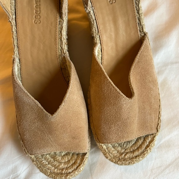 soludos positano platform wedge 7.5 comfort espadrilles - Picture 12 of 16